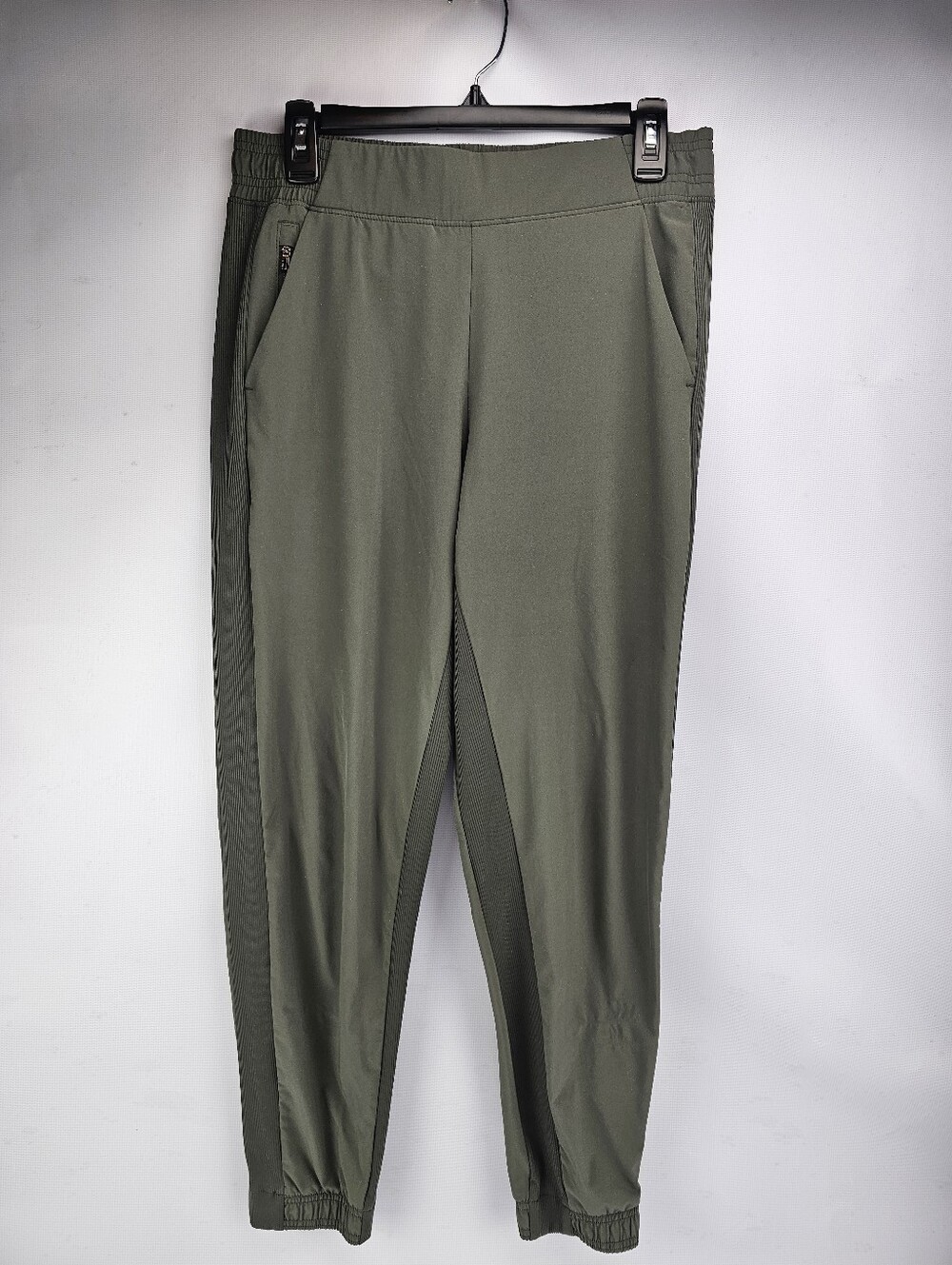Athleta Textured Brooklyn Joggers Olive Green Women's Size 8